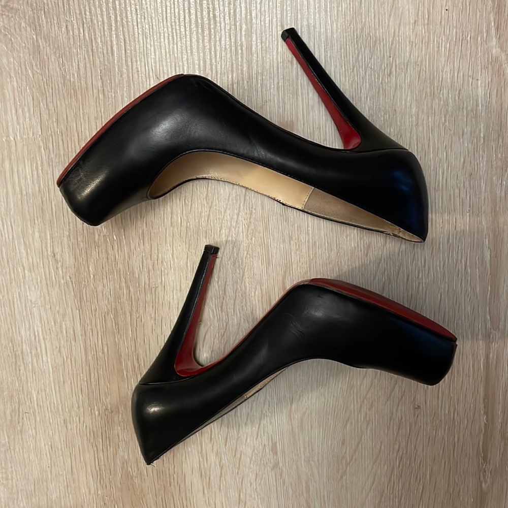 Louboutin Rolando 120MM in Black Kid Leather - 37 - Picture 7 of 9